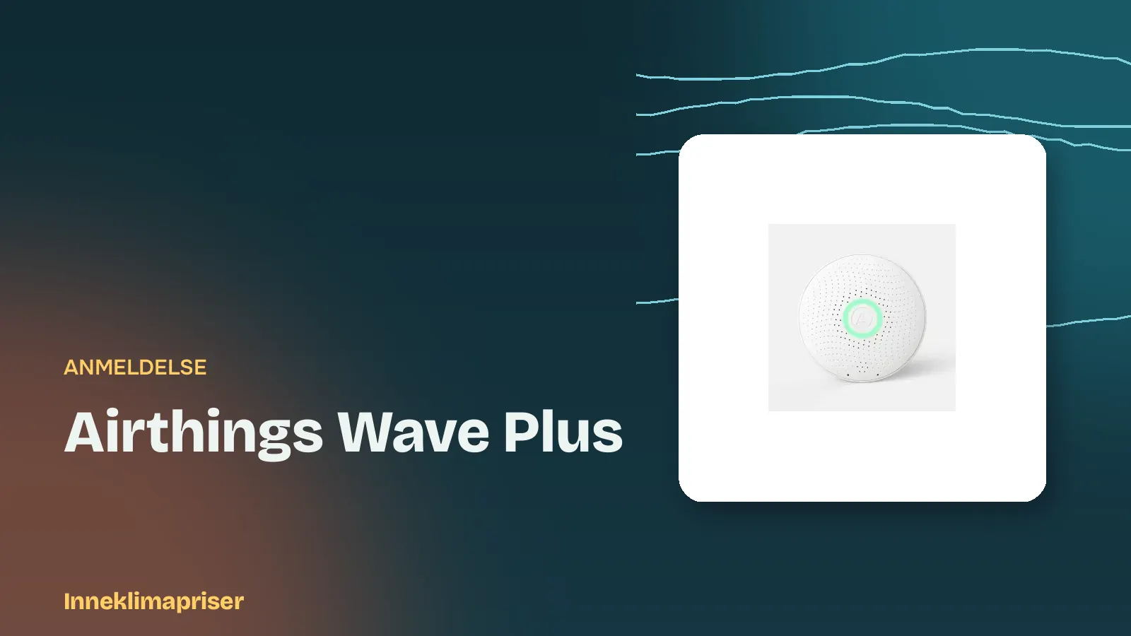 Airthings Wave Plus