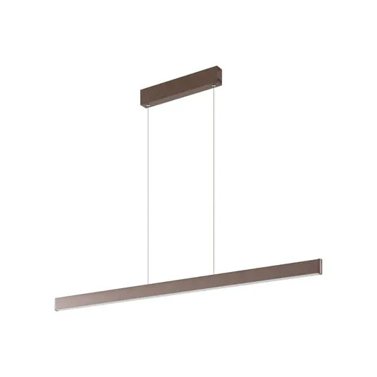 Lucande Mylosh smal LED-pendel i coffee-farge