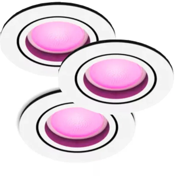 Philips Hue Centura downlight 3-pk med Hue Colour GU10