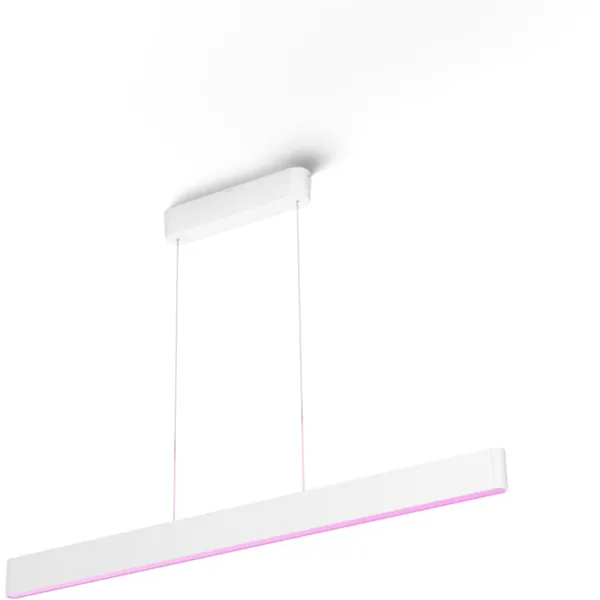 Philips Hue Ensis langbordspendel i hvitt med to lysrør