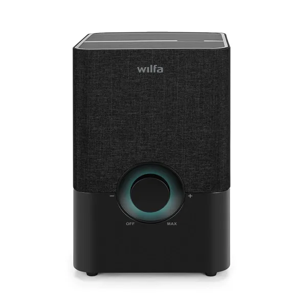 Wilfa Alto TXD luftfukter i sort med tekstilfront