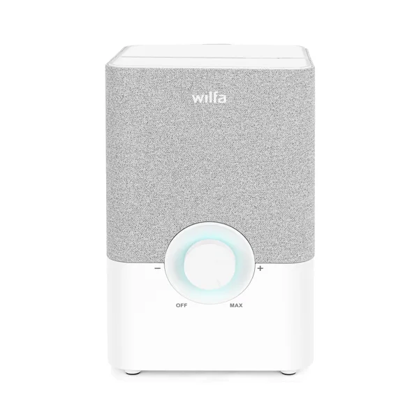 Wilfa Alto TXL luftfukter i hvitt med tekstilfront